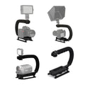 U Shaped Camera Stabilizer Rig for DSLR Video Shooting with Hot Shoe Mount - view 5