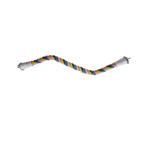 U-Shaped Cotton Rope Parrot Perch for Bird Cage - 100cm