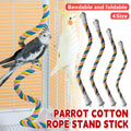 U-Shaped Cotton Rope Parrot Perch for Bird Cage - 120cm - view 2