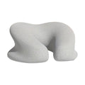 U-Shaped Massage Table Face Cushion Pillow - Light Grey
