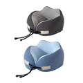 U-Shaped Memory Foam Travel Neck Pillow - Dark Blue - view 3