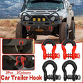 U-Shaped Recovery Shackles, Forged Steel - Black, Set of 2 - view 2