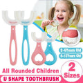U-Shaped Silicone Kids Toothbrush - Blue, 2 to 6 Years Old - view 2