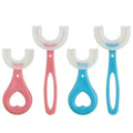 U-Shaped Silicone Kids Toothbrush - Blue, 2 to 6 Years Old - view 3