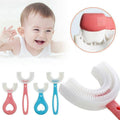 U-Shaped Silicone Kids Toothbrush - Blue, 2 to 6 Years Old - view 4
