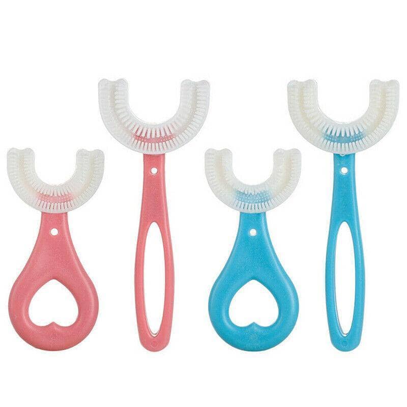 U-Shaped Silicone Kids Toothbrush - Blue, 6 to 12 Years Old - view 3