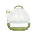 UFO Portable Hamster Cage for Small Pets - Olive, 18 x 16 cm