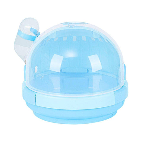 UFO Portable Hamster Cage for Small Pets - Sky Blue, 18 x 16 cm