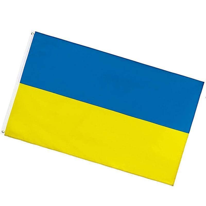 Ukraine National Flag Large 150 x 90 cm (5 x 3 ft) Outdoor Banner with 2 Eyelets - view 2