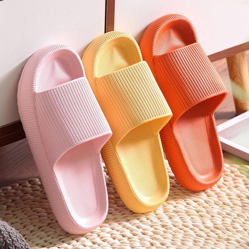 Ultra-Soft EVA Pillow Slides, Thick Cushioned Sole - Black 36-37 - view 11
