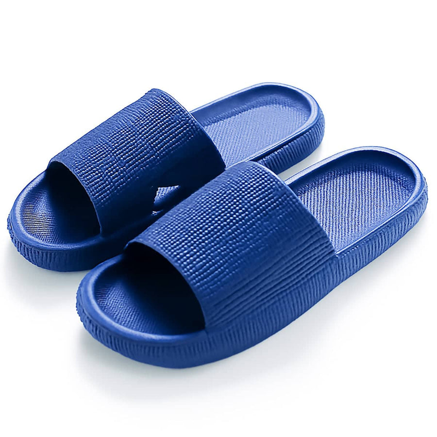 Ultra-Soft EVA Pillow Slides, Thick Cushioned Sole - Royal Blue, EU 40-41 (Foot 25.5 cm)