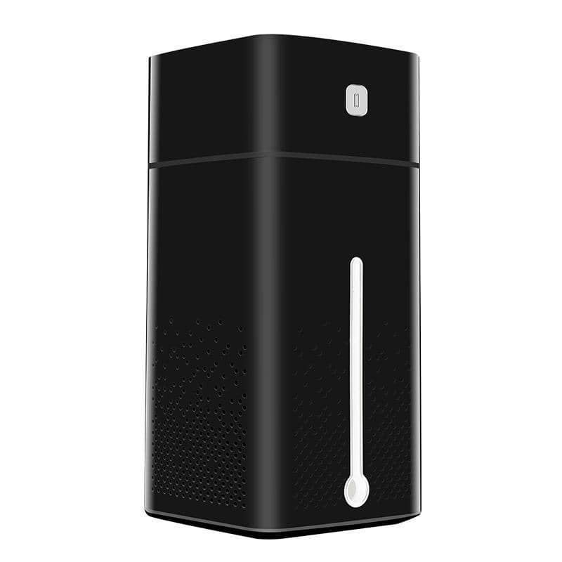 Ultrasonic Humidifier with LED Light, USB, 1 L - Black
