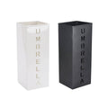 Umbrella Stand Storage Cylinder with Cutout Design - White - view 3