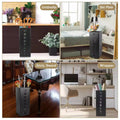Umbrella Stand Storage Cylinder with Cutout Design - White - view 5