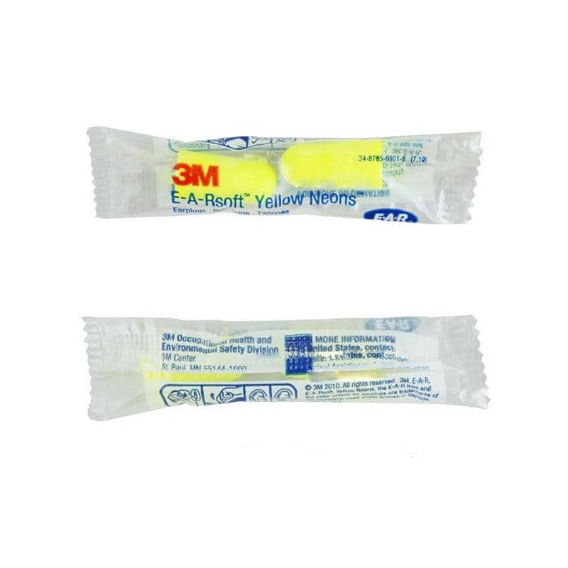 Uncorded Foam Ear Plugs - Yellow, 20 Pairs - view 5
