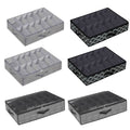 Under Bed Shoe Storage Boxes with Zipper Covers, Set of 2 - Grey - view 3