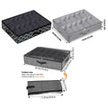 Under Bed Shoe Storage Boxes with Zipper Covers, Set of 2 - Grey - view 4