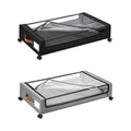 Under Bed Storage Bin with Wheels and Clear Lid - Black - view 3