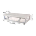 Under Bed Storage Drawer with Wheels - Large Capacity Dustproof, Space Saving - view 3