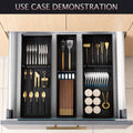 Under Cabinet Drawer Organiser Bin for Cutlery and Utensils - view 4