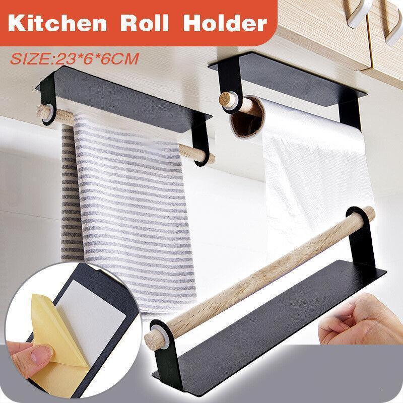 Under Cabinet Paper Towel Holder, Self Adhesive, No Drilling, 23 x 6 x 6 cm