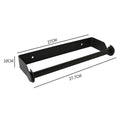 Under Cabinet Paper Towel Holder, Stainless Steel Wall Mount - Black - view 4