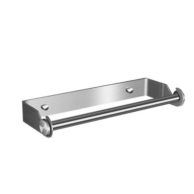 Under Cabinet Paper Towel Holder, Stainless Steel Wall Mount - Silver