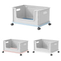 Under Desk Book Storage Box with Wheels - Blue - view 3
