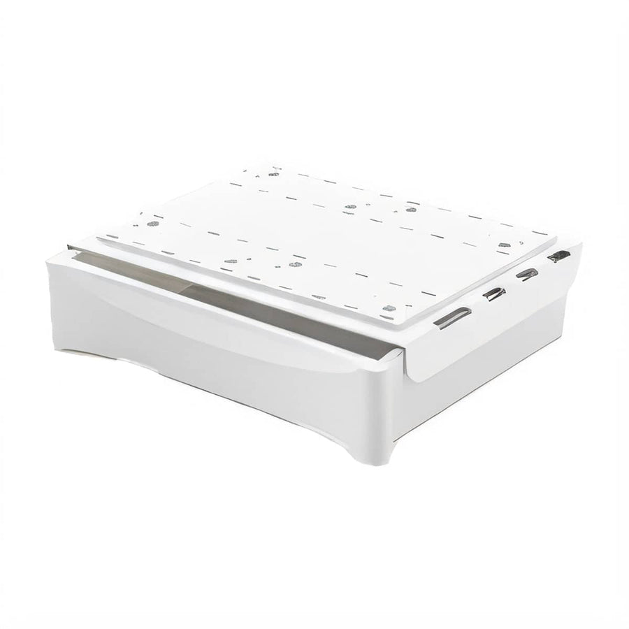 Under Desk Hidden Drawer Storage Tray for Home Office - White