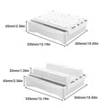 Under Desk Hidden Drawer Storage Tray for Home Office - White - view 4