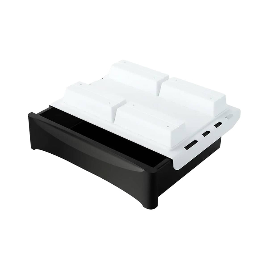 Under Desk Hidden Drawer, Tape or Screw Mount - Black, 32 mm