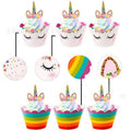 Unicorn Birthday Cupcake Toppers and Wrappers, Pack of 24 - view 4