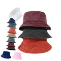 Unisex Washed Cotton Bucket Hat for Camping and Fishing - Black - view 3