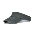 Unisex Washed Denim Sun Visor Cap - Army Green