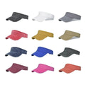 Unisex Washed Denim Sun Visor Cap - Khaki - view 3