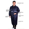 Unisex Waterproof Hooded Raincoat - Yellow, Size XL (Coat Length 110 cm) - view 4