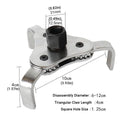 Universal 3 Jaw Oil Filter Wrench for Car, Truck and Engine Maintenance - view 3