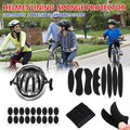 Universal Bike Helmet Lining Sponge Pads, Replacement Padding Kit, 9 Piece Set