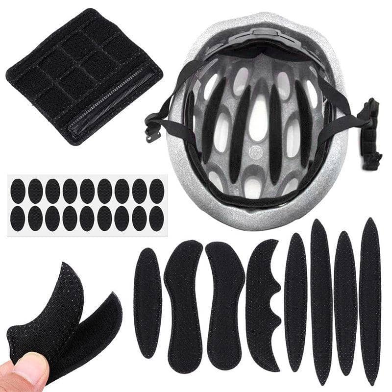 Universal Bike Helmet Lining Sponge Pads, Replacement Padding Kit, 9 Piece Set - view 3