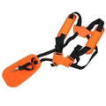 Universal Double Shoulder Harness Strap for Brush Cutter and Whipper Snipper, Orange and Black - view 2