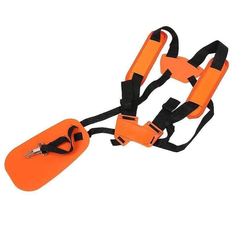 Universal Double Shoulder Harness Strap for Brush Cutter and Whipper Snipper, Orange and Black - view 2