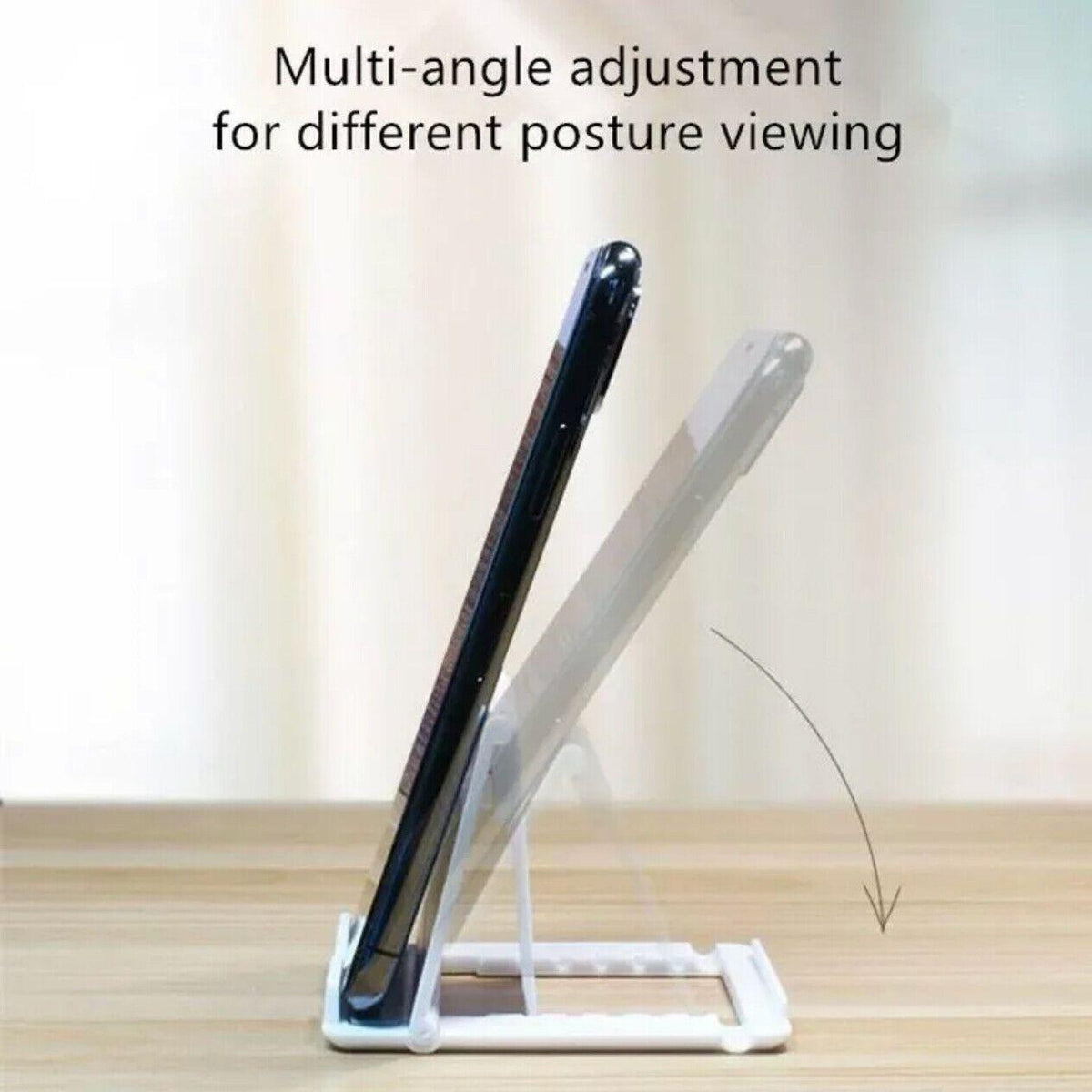 Universal Foldable Adjustable Tablet and Phone Desk Stand - Pink - view 6