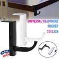 Universal Headphone Hook Desk Edge Mount Adhesive Headset Holder - Black - view 2