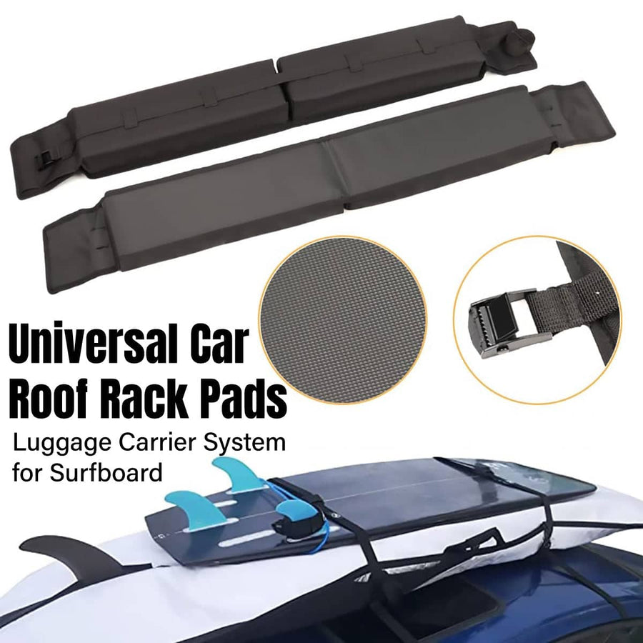 Universal Soft Roof Rack Pads for Kayak, Surfboard and SUP Transport