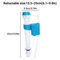 Universal Toilet Cistern Inlet Float Valve, Pack of 2, Blue and White Press Type Fill Valve - view 3