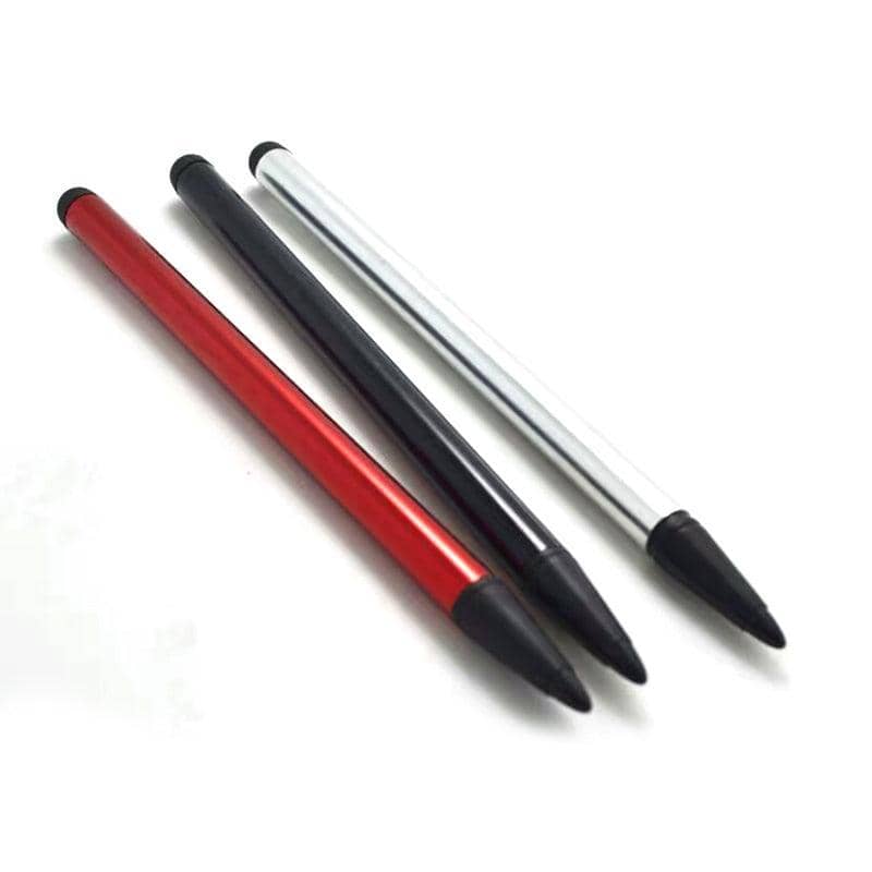 Universal Touch Screen Stylus Pen, Pack of 3 - Black, Silver and Red