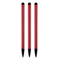 Universal Touch Screen Stylus Pen, Pack of 3 - Red