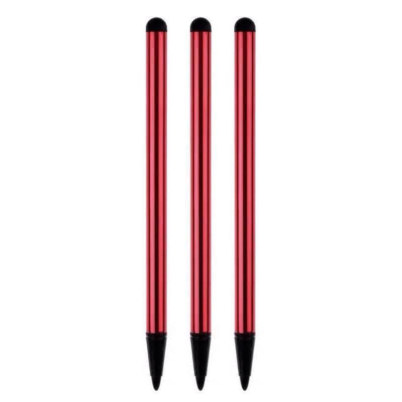 Universal Touch Screen Stylus Pen, Pack of 3 - Red