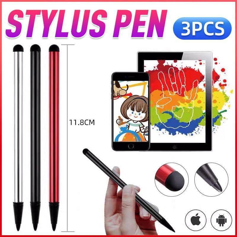 Universal Touch Screen Stylus Pen, Pack of 3 - Red - view 2
