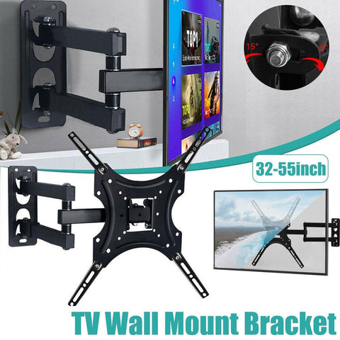 Universal TV Wall Mount Bracket, Swivel and Tilt - 32 to 55 Inch (81 to 140 cm)